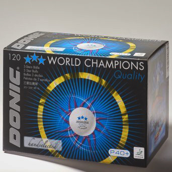 Donic P40+ 3* (120шт) ABS